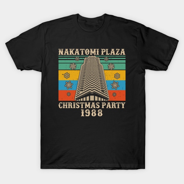 Nakatomi Plaza Christmas Party 1988 Vintage T-Shirt by Raul Caldwell